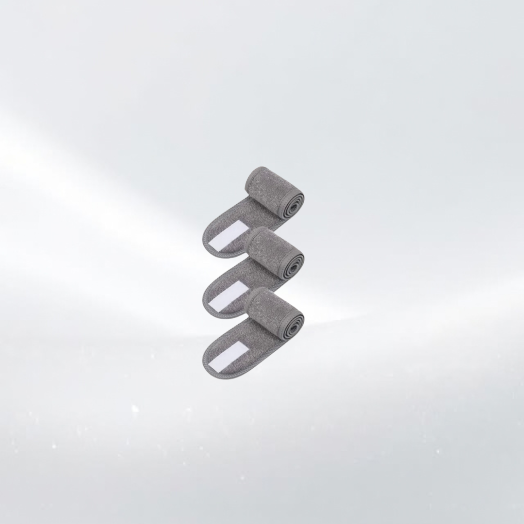 Verstellbares Kosmetik Stirnband 3er Set