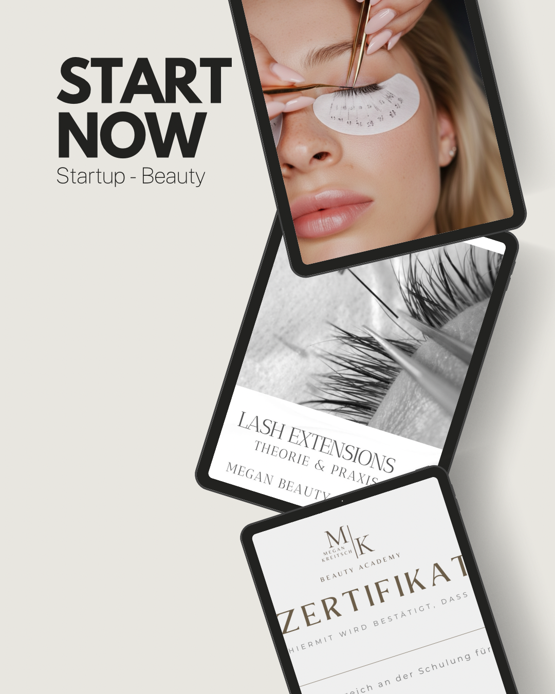 Lash Extensions Basiskurs – Online 1:1 Live Training für alle wichtigen Techniken